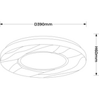 Plafon Tenaro 40 cm biały LED 4000K