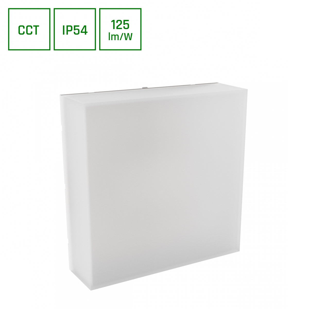 Plafon kwadrat SCATOLLO 20W 230V lampa bez ramki IP54 zmianna barwa CCT