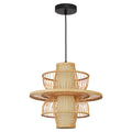 Ratanowa lampa wisząca Astra naturalna 1xE27