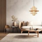 Ratanowa lampa wisząca Astra naturalna 1xE27