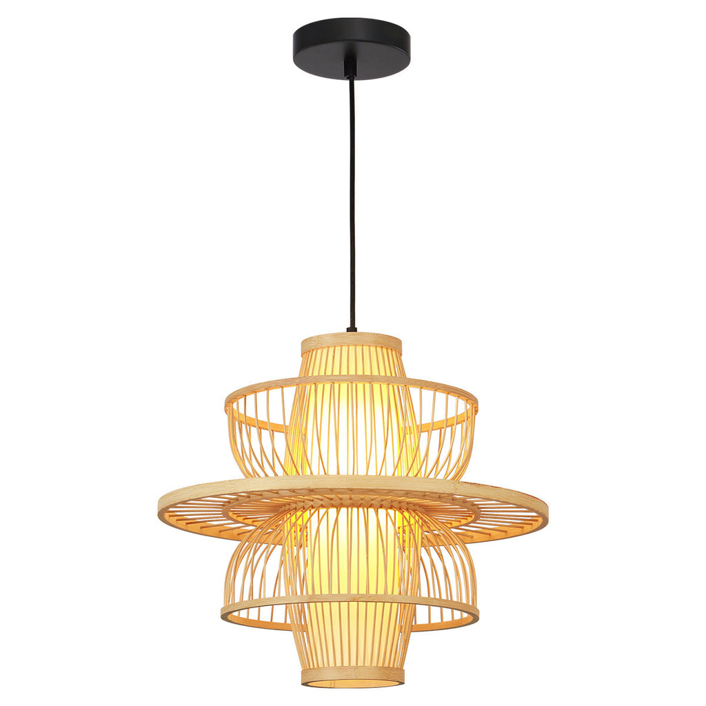 Ratanowa lampa wisząca Astra naturalna 1xE27