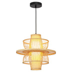 Ratanowa lampa wisząca Astra naturalna 1xE27