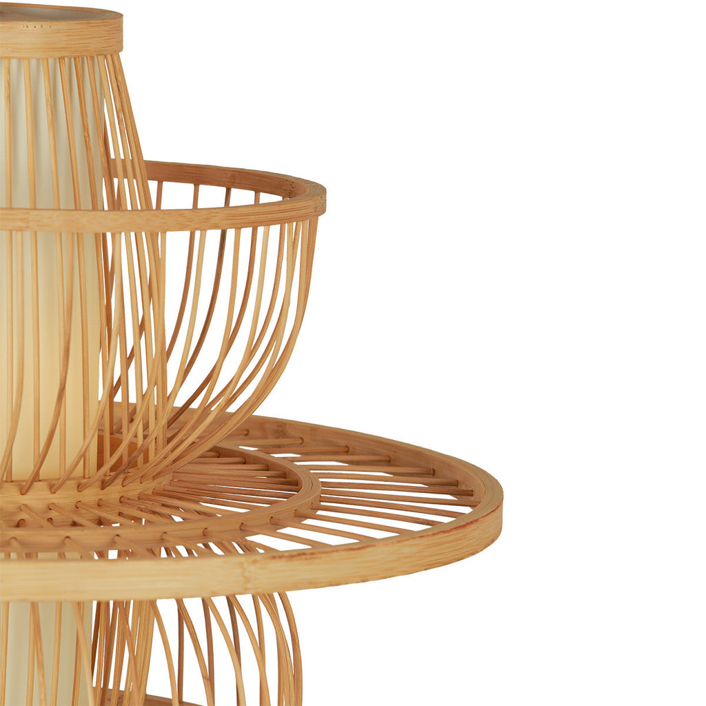 Ratanowa lampa wisząca Astra naturalna 1xE27