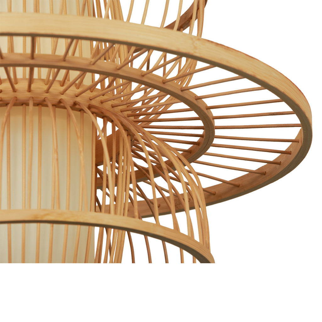 Ratanowa lampa wisząca Astra naturalna 1xE27