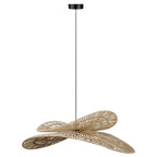 Rattanowa lampa wisząca Raya naturalna 1xE27