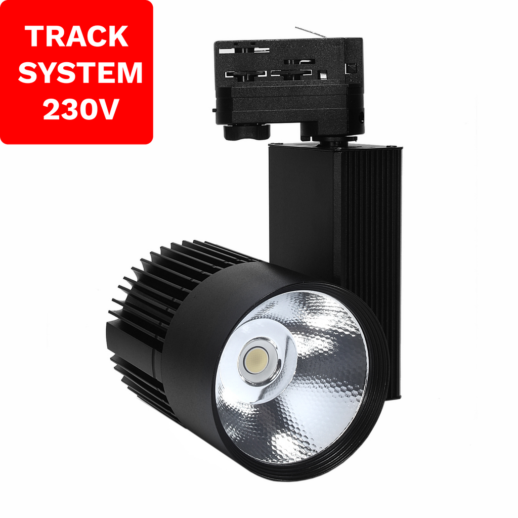 Reflektor Szynowy Track System  DD-03 30W 4000K Czarny 3 fazowy 230V | DML1584