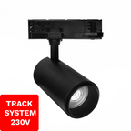 Reflektor Szynowy Zoom TRACK SYSTEM DD-04 230V 10W-30W 4000K Czarny 3 Fazowy 230V | DML1588
