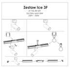 Reflektor do szynoprzewodów jednofazowych ICE, czarny, 1x50W GU10