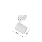 Reflektor do szynoprzewodu Snow 3F, biały, 1x50W GU10