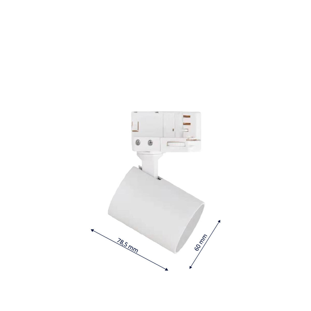 Reflektor do szynoprzewodu Snow 3F, biały, 1x50W GU10