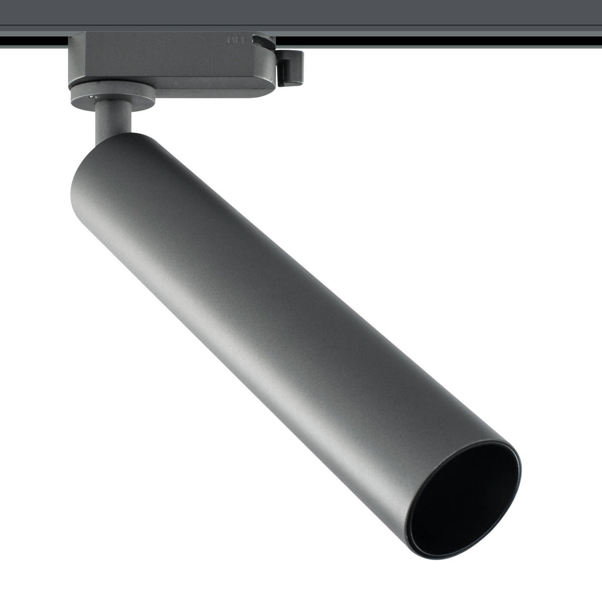 Reflektor do szynoprzewodu jednofazowego ARIES, tytanowy, 7W LED, barwa ciepła 3000K