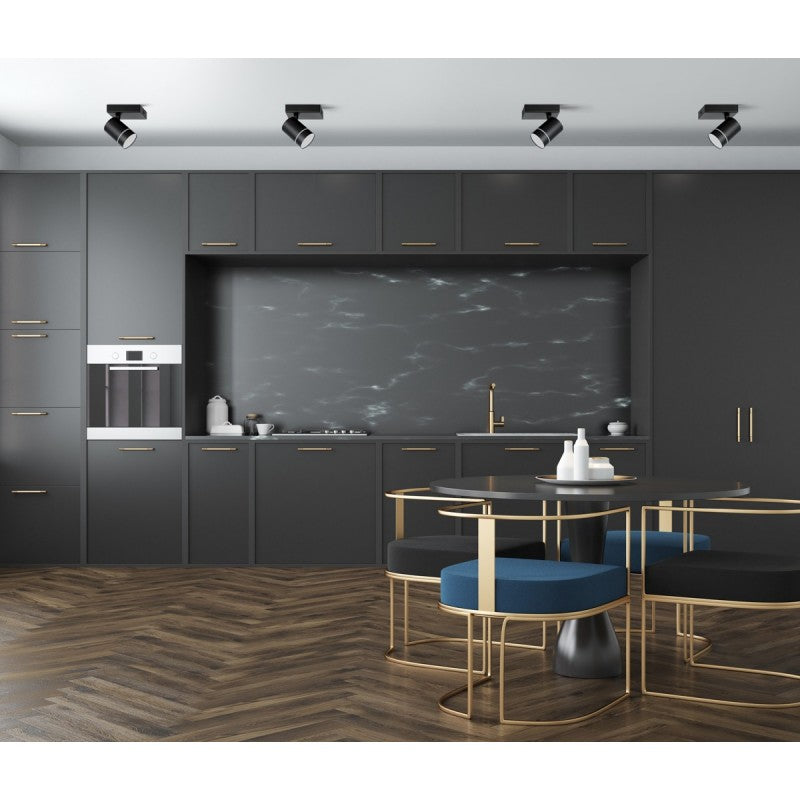 Reflektor sufitowy SELMA dł. 11cm 5W LED neutralna biel 4000K | czarny