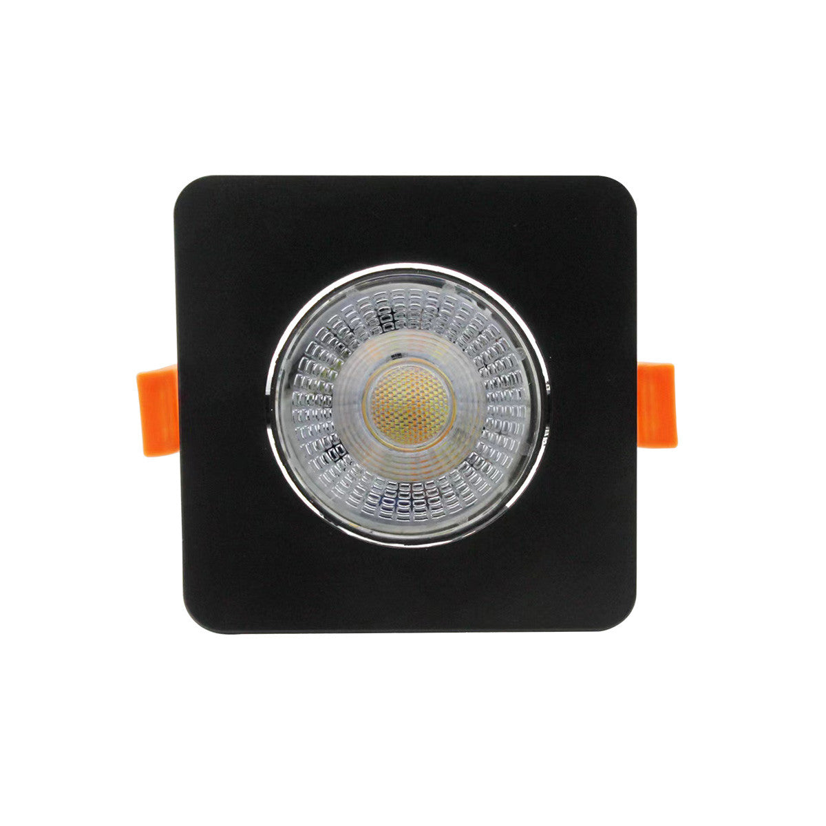 Ruchome kwadratowe oczko podtynkowe Plus czarne LED CCT