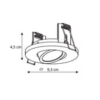Ruchome oczko podtynkowe Lagos IP65 chrom 1xGU10