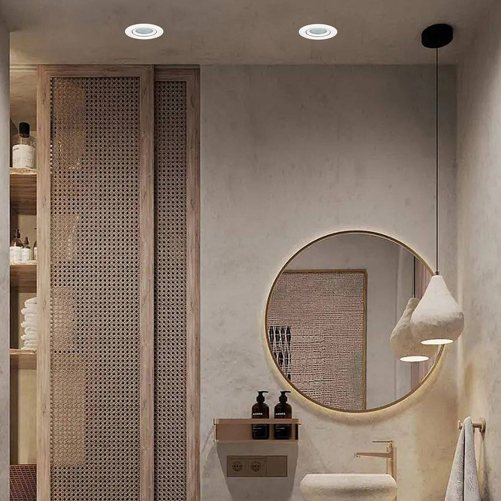 Ruchome oczko podtynkowe do łazienki LAGOS IP65 białe