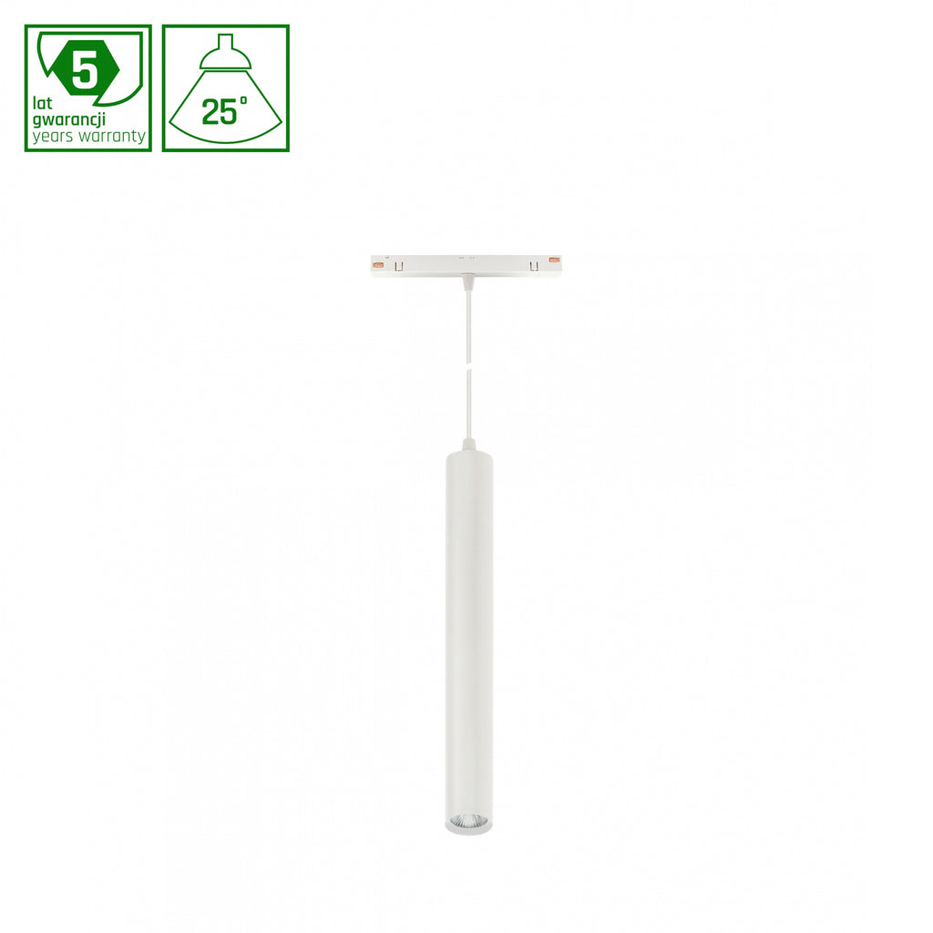 SYSTEM SHIFT - HANGIT oprawa zwis na szynoprzewód40x297 (935mm kabel) 12W 25st biały 5 lat gw.