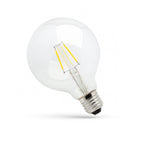 Ściemniana Żarówka LED glob G95 E27 230V 4W COG CLEAR DIMMA ciepła 3000K