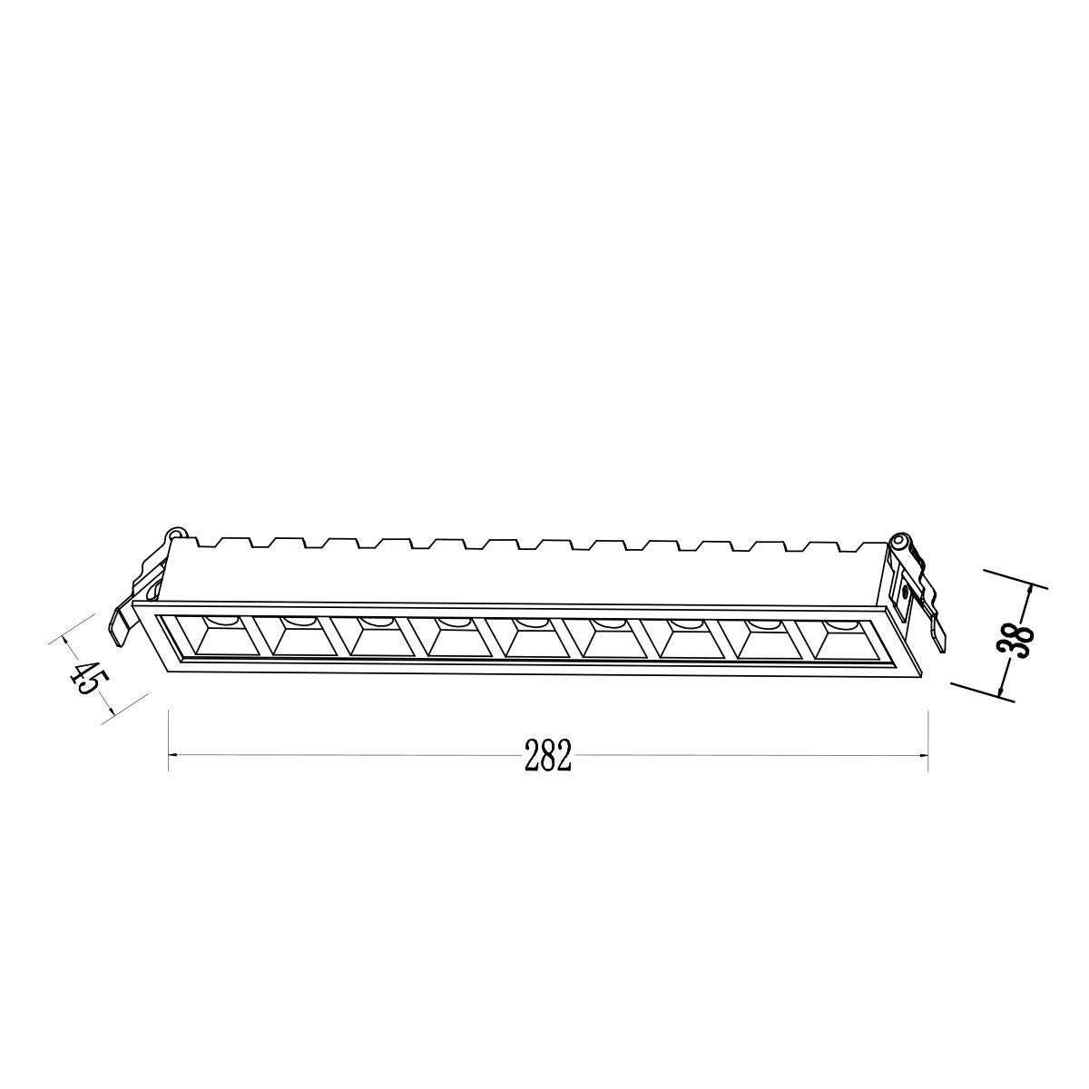 Solar oprawa podtynkowa biała LED IP20 LP-0406/10RS WH