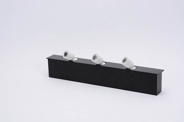 Spot BILBAO do szyny MAGNETIC, LIGHT PRESTIGE, czarny/biały, 3x3W LED, barwa ciepła 3000K