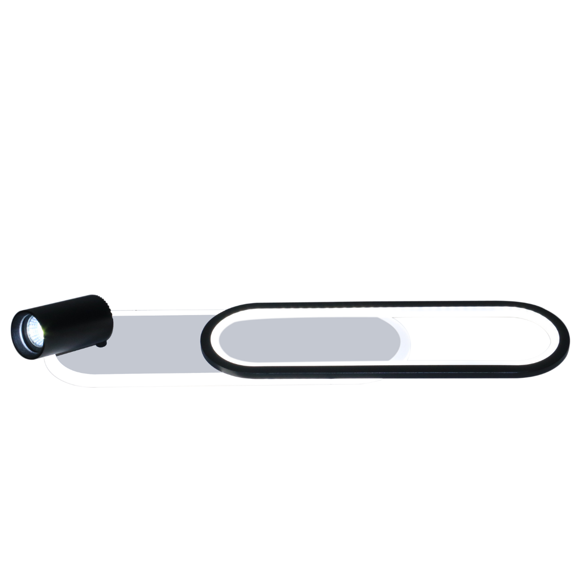Spot Parma 1 długi czarny 1xGU10 LED CCT