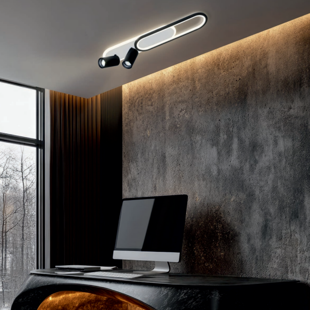 Spot Parma 2 długi czarny 2xGU10 LED CCT