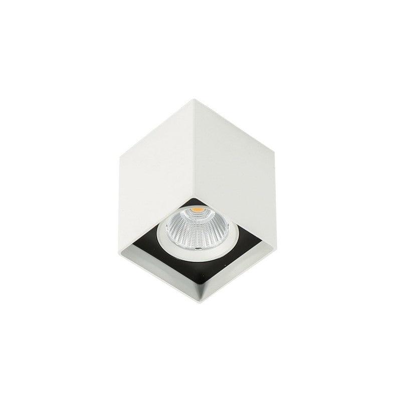 Spot sufitowy ALDEN dł. 7,6cm 12W 4000K neutralna biel | biały/czarny