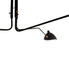Stylowa lampa wisząca FABIO E27 60W wys. 150cm | złoty