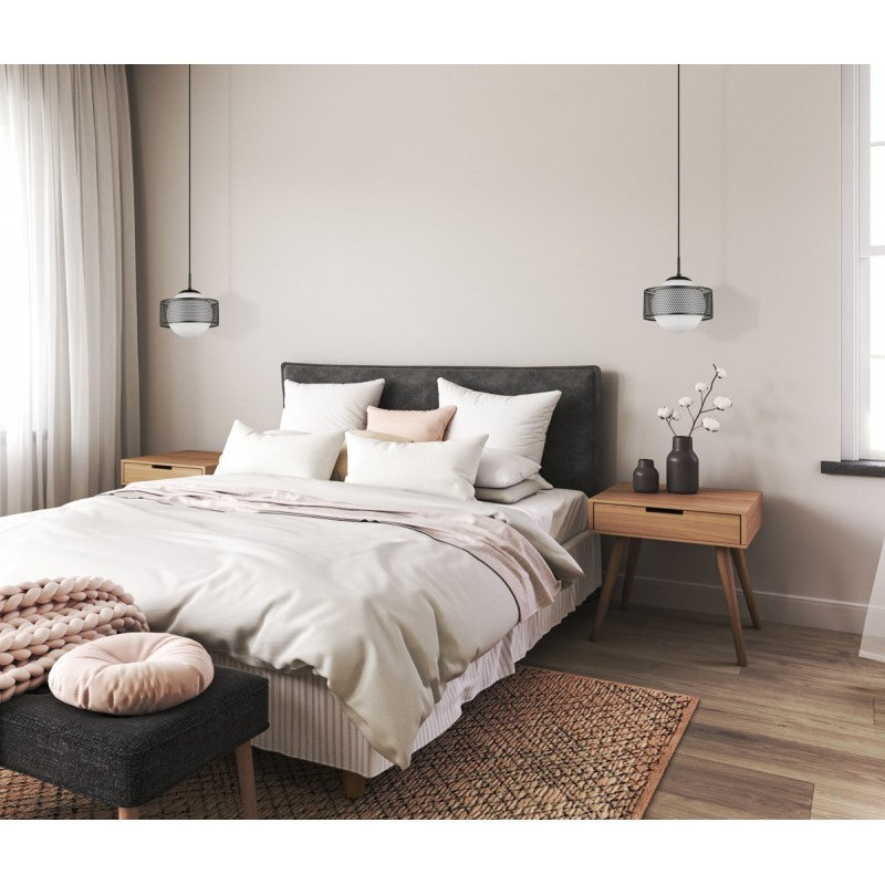 Stylowa lampa wisząca Leilani PND-43445-1L-GR | Szara