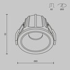 Światło punktowe Technical Alfa LED IP20 x DL043-01-10W2.7K-RD-WB-DE | Biały i czarny