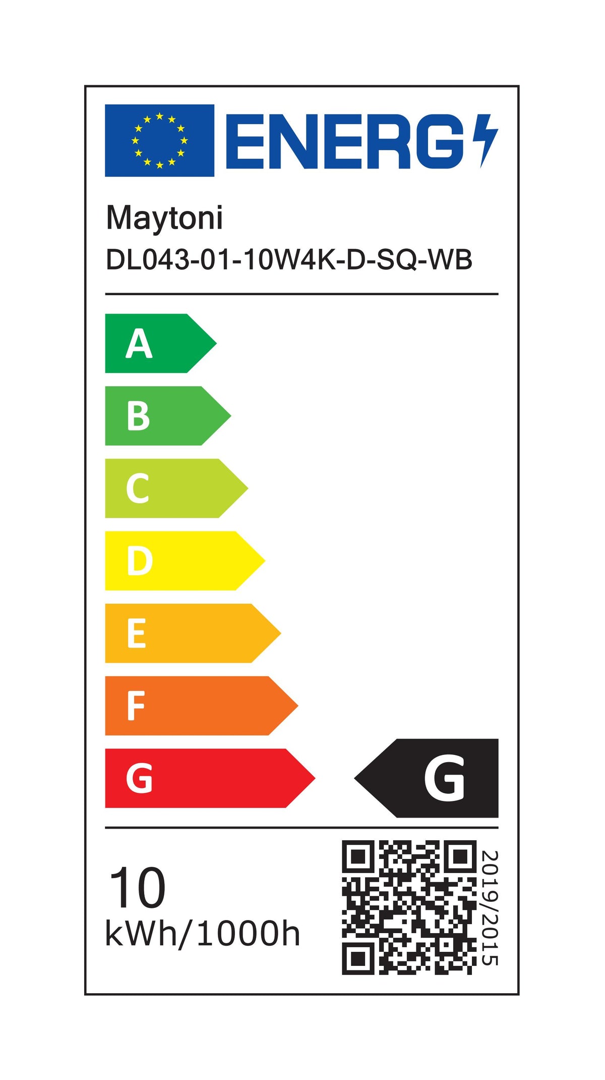 Światło punktowe Technical Alfa LED IP20 x DL043-01-10W4K-D-SQ-WB | Biały