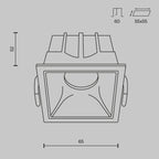 Światło punktowe Technical Alfa LED IP20 x DL043-01-10W4K-D-SQ-WB | Biały