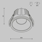 Światło punktowe Technical Alfa LED IP20 x DL043-01-15W4K-D-RD-W | Biały