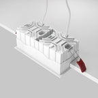 Światło punktowe Technical Alfa LED IP20 x DL043-02-15W3K-SQ-W | Biały