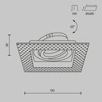 Światło punktowe Technical Atom IP20 1xGU10 DL003-01-W | Biały
