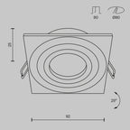 Światło punktowe Technical Atom IP20 1xGU10 DL024-2-01W | Biały