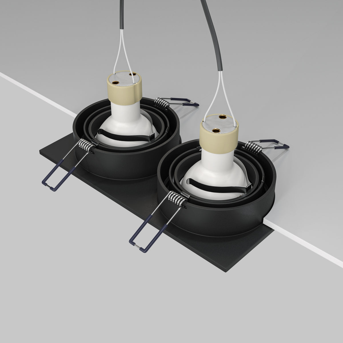 Światło punktowe Technical Atom IP20 2xGU10 DL024-2-02B | Czarny