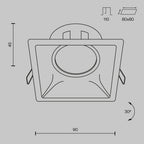 Światło punktowe Technical Dot IP20 1xGU10 DL029-2-01W | Biały