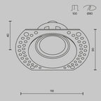 Światło punktowe Technical Dot IP20 1xGU10 DL042-01-RD-W | Biały
