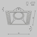 Światło punktowe Technical Dot IP20 1xGU10 DL042-01-SQ-B | Czarny