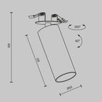 Światło punktowe Technical FOCUS LED IP20 x C053CL-L12W3K-W-B | Czarny