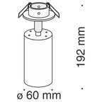 Światło punktowe Technical Focus IP20 1xGU10 C018CL-01W | Biały