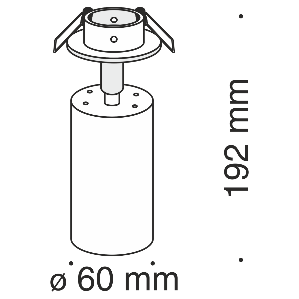 Światło punktowe Technical Focus IP20 1xGU10 C018CL-01W | Biały