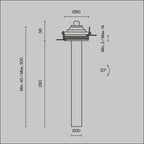 Światło punktowe Technical Focus T IP20 x C140TRS-L300-7W3K-W | Biały