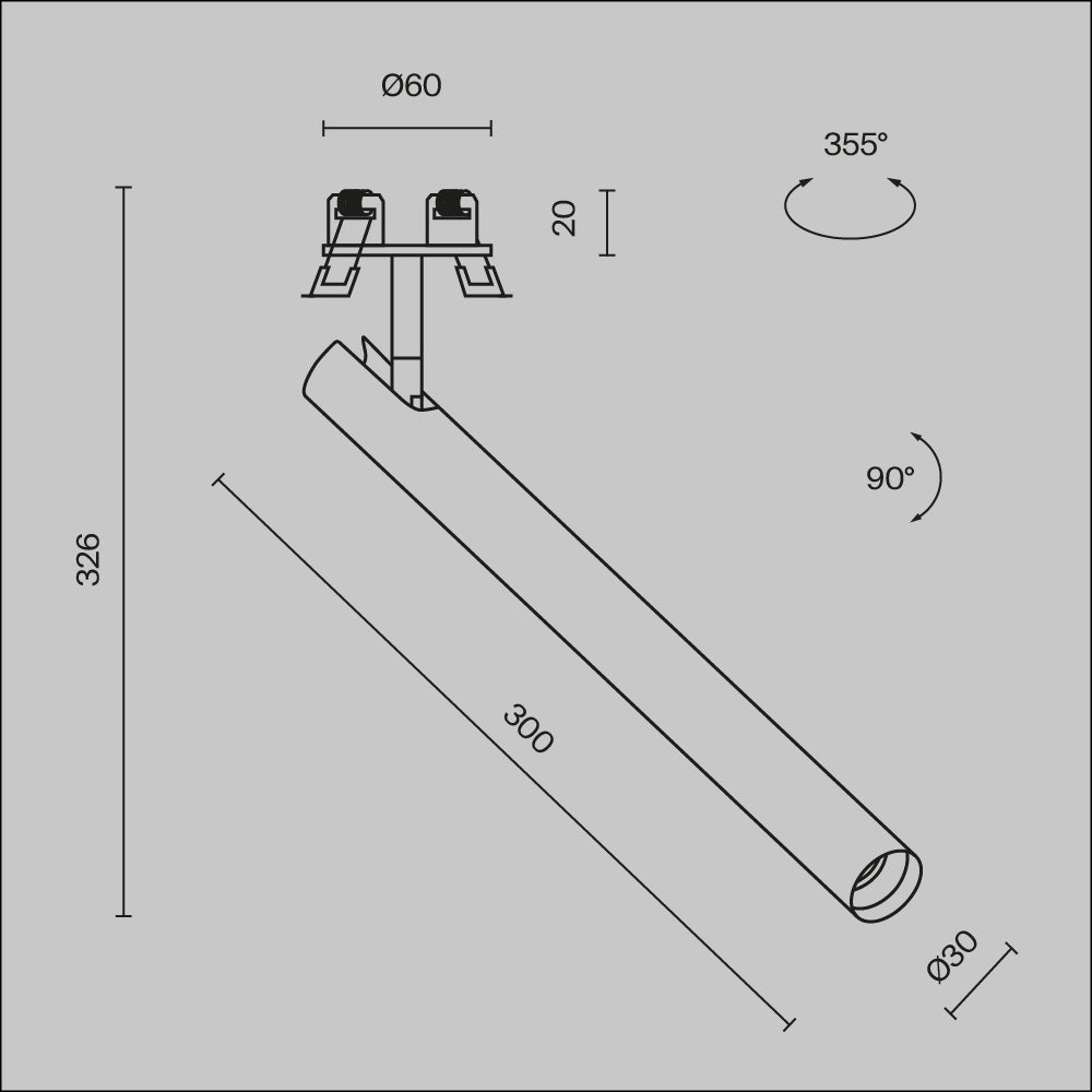 Światło punktowe Technical Focus T IP20 x C141RS-L300-6W3K-B | Czarny