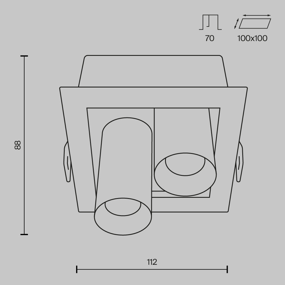 Światło punktowe Technical Magnum IP20 x DL094-02-7W3K-W | Biały