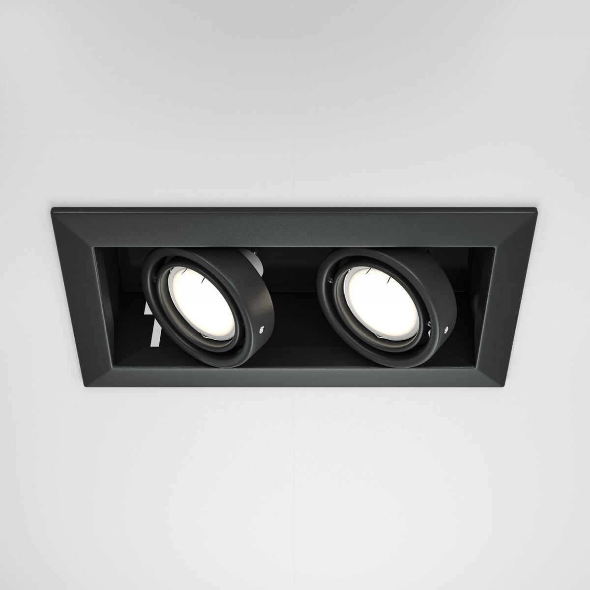 Światło punktowe Technical Metal Modern IP20 2xGU10 DL008-2-02-B | Czarny