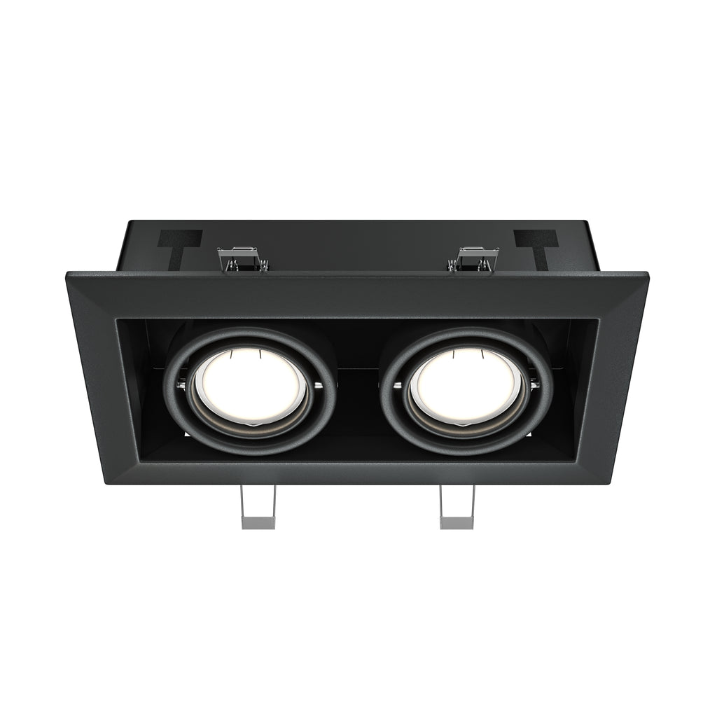 Światło punktowe Technical Metal Modern IP20 2xGU10 DL008-2-02-B | Czarny