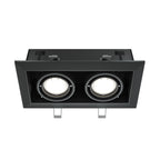 Światło punktowe Technical Metal Modern IP20 2xGU10 DL008-2-02-B | Czarny