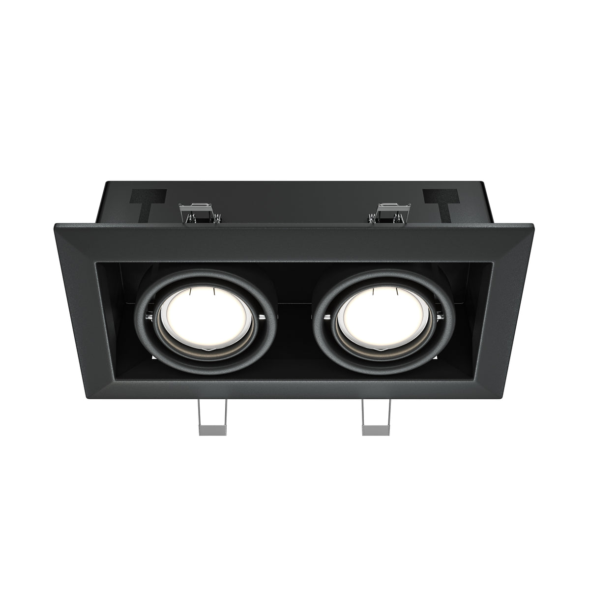 Światło punktowe Technical Metal Modern IP20 2xGU10 DL008-2-02-B | Czarny
