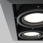 Światło punktowe Technical Metal Modern IP20 2xGU10 DL008-2-02-B | Czarny